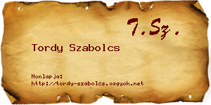 Tordy Szabolcs névjegykártya